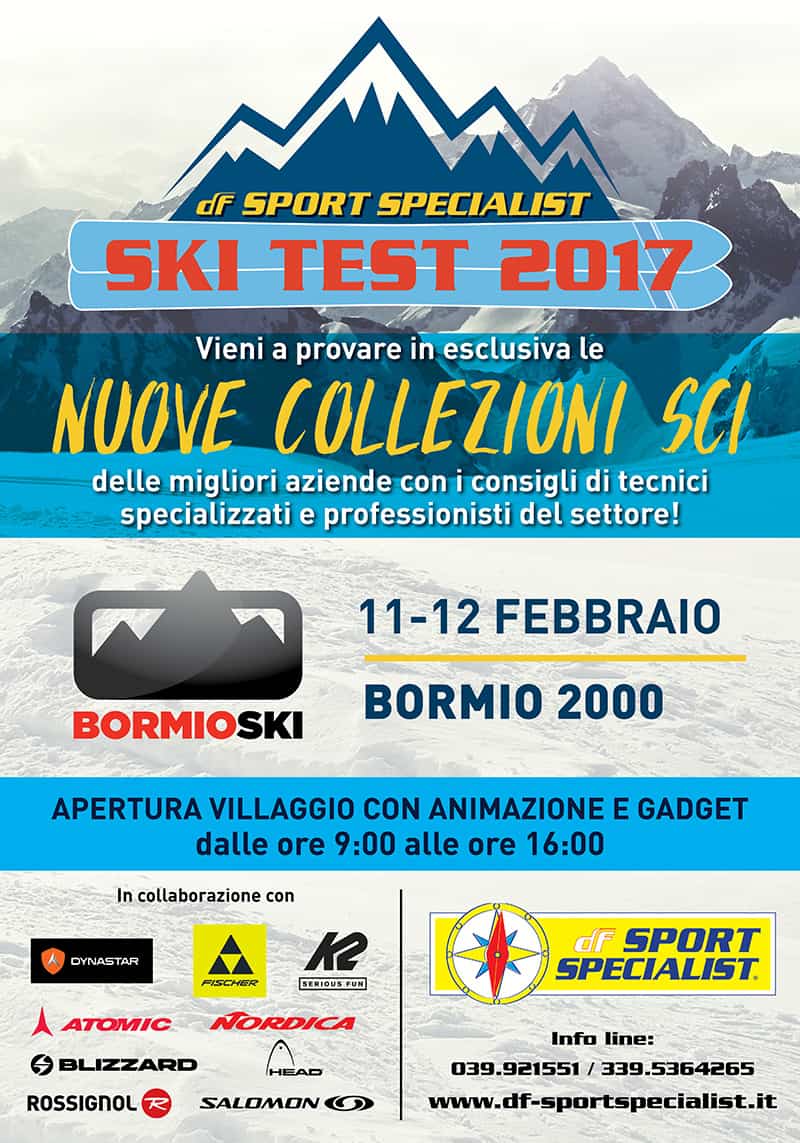 Ski testing at Bormio Ski: the poster of the event
