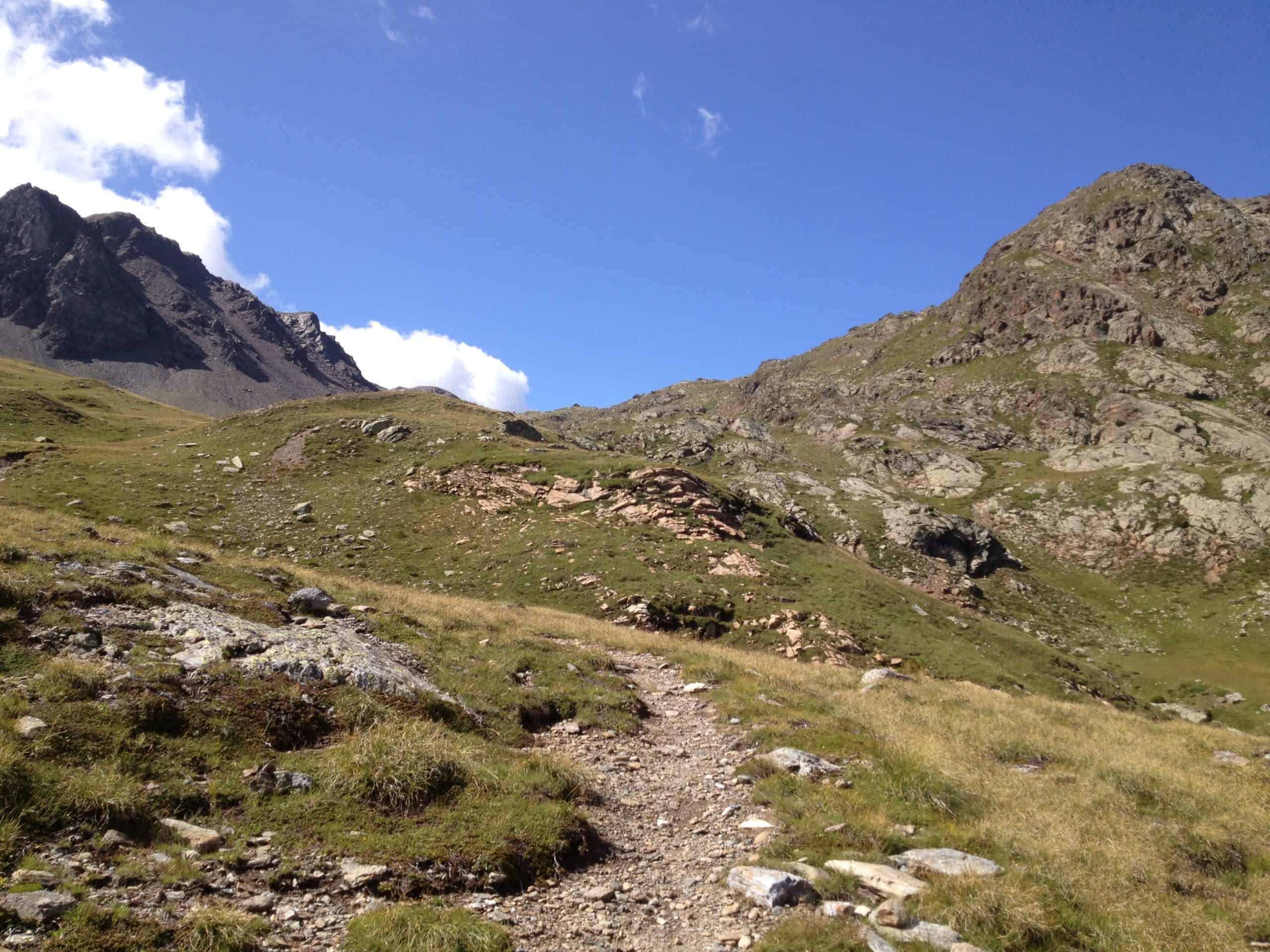 sentiero di alta montagna