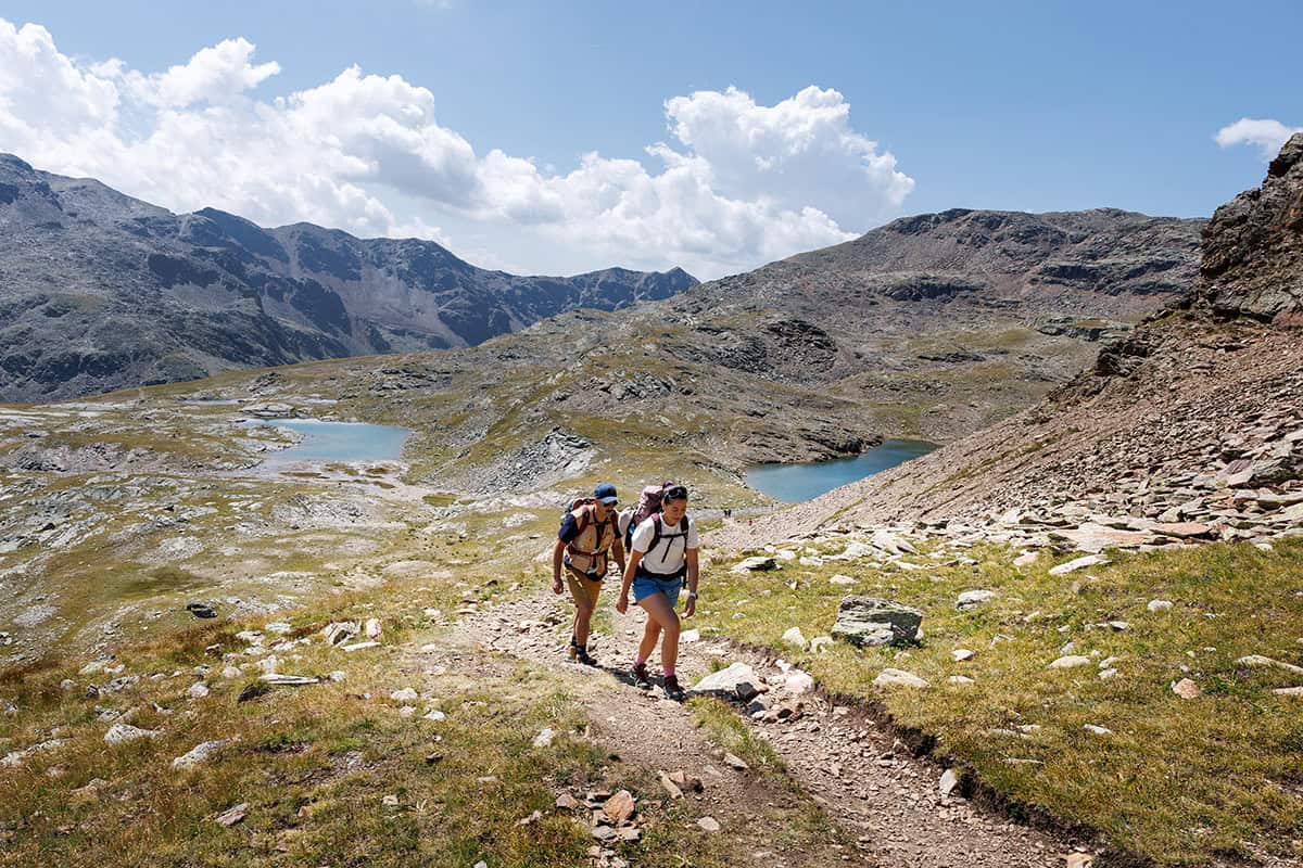 due camminatori ai laghi di profa